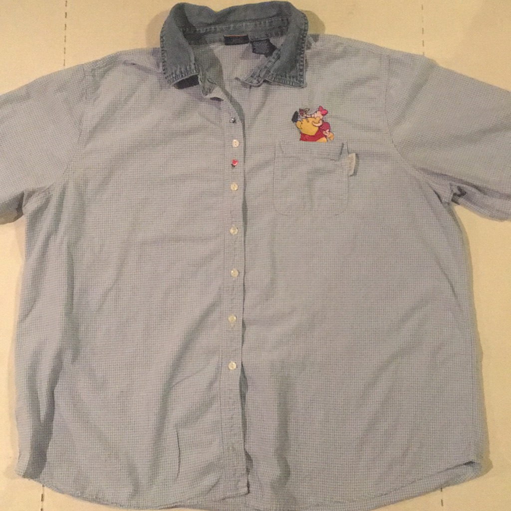 *Vtg Women’s Pooh Button Down Top Pockets. 22/24